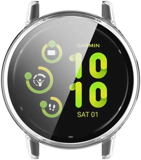 Garmin Vivoactive 5 Hoesje -  Bumper met Tempered Glass -  Transparant afbeelding 6