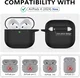 Apple AirPods 4 Siliconen Hoesje met Karabijnhaak Zwart afbeelding 2