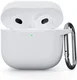 Apple AirPods 4 Siliconen Hoesje met Karabijnhaak Wit afbeelding 1