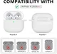 Apple AirPods 4 Siliconen Hoesje met Karabijnhaak Wit afbeelding 2
