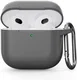 Apple AirPods 4 Siliconen Hoesje met Karabijnhaak Grijs