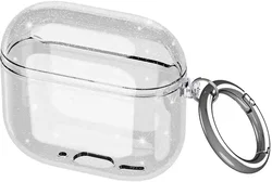 Apple AirPods 4 Hoesje TPU met Ring Glitter Transparent afbeelding