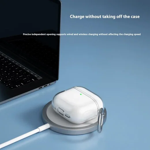 Apple AirPods 4 Hoesje TPU met Ring Glitter Transparent afbeelding 8