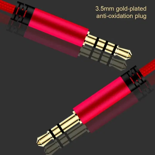 3.5mm Jack naar 3.5mm Jack Aux Kabel Met Microfoon 1.2M Zwart afbeelding 10