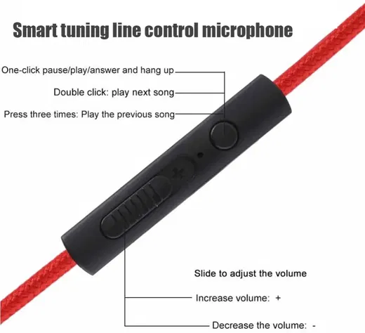 3.5mm Jack naar 3.5mm Jack Aux Kabel Met Microfoon 1.2M Zwart afbeelding 4