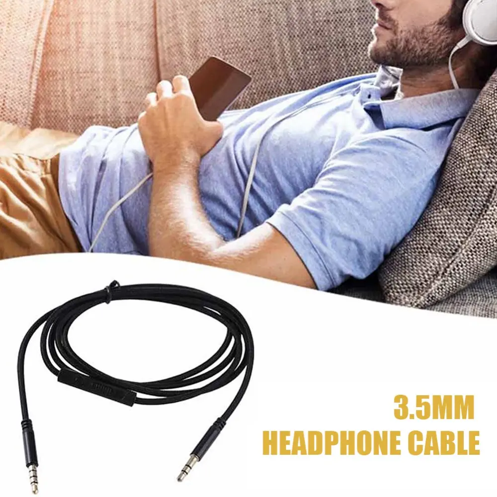 3.5mm Jack naar 3.5mm Jack Aux Kabel Met Microfoon 1.2M Wit afbeelding 5