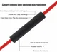 3.5mm Jack naar 3.5mm Jack Aux Kabel Met Microfoon 1.2M Wit afbeelding 3