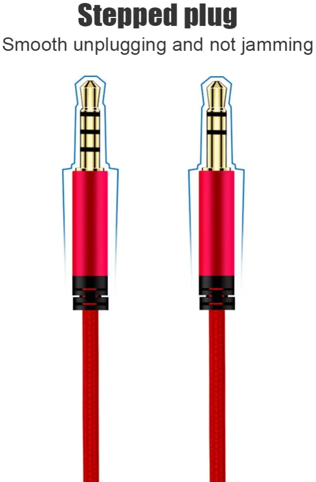 3.5mm Jack naar 3.5mm Jack Aux Kabel Met Microfoon 1.2M Wit afbeelding 11