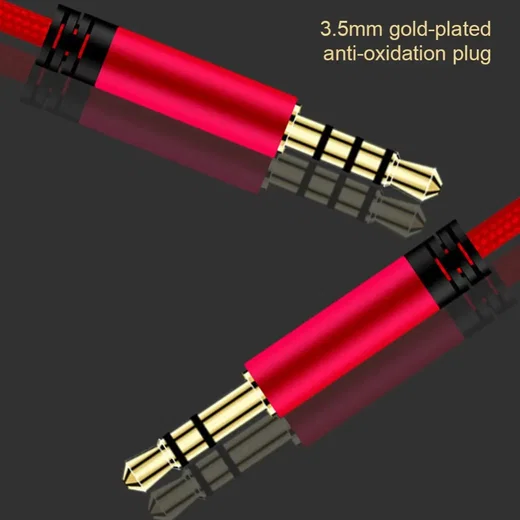 3.5mm Jack naar 3.5mm Jack Aux Kabel Met Microfoon 1.2M Wit afbeelding 9