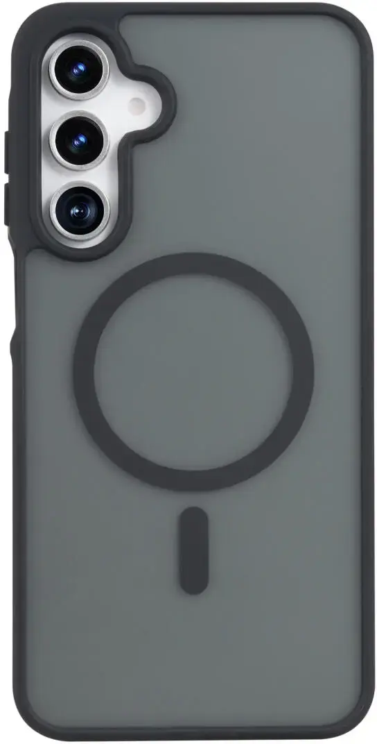 Samsung Galaxy A16 Hoesje met MagSafe Back Cover Matte Zwart afbeelding 2