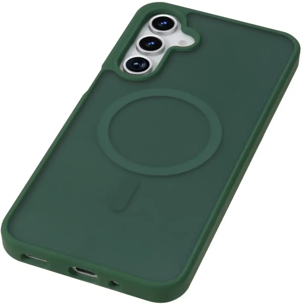 Samsung Galaxy A16 Hoesje met MagSafe Back Cover Matte Groen afbeelding 9