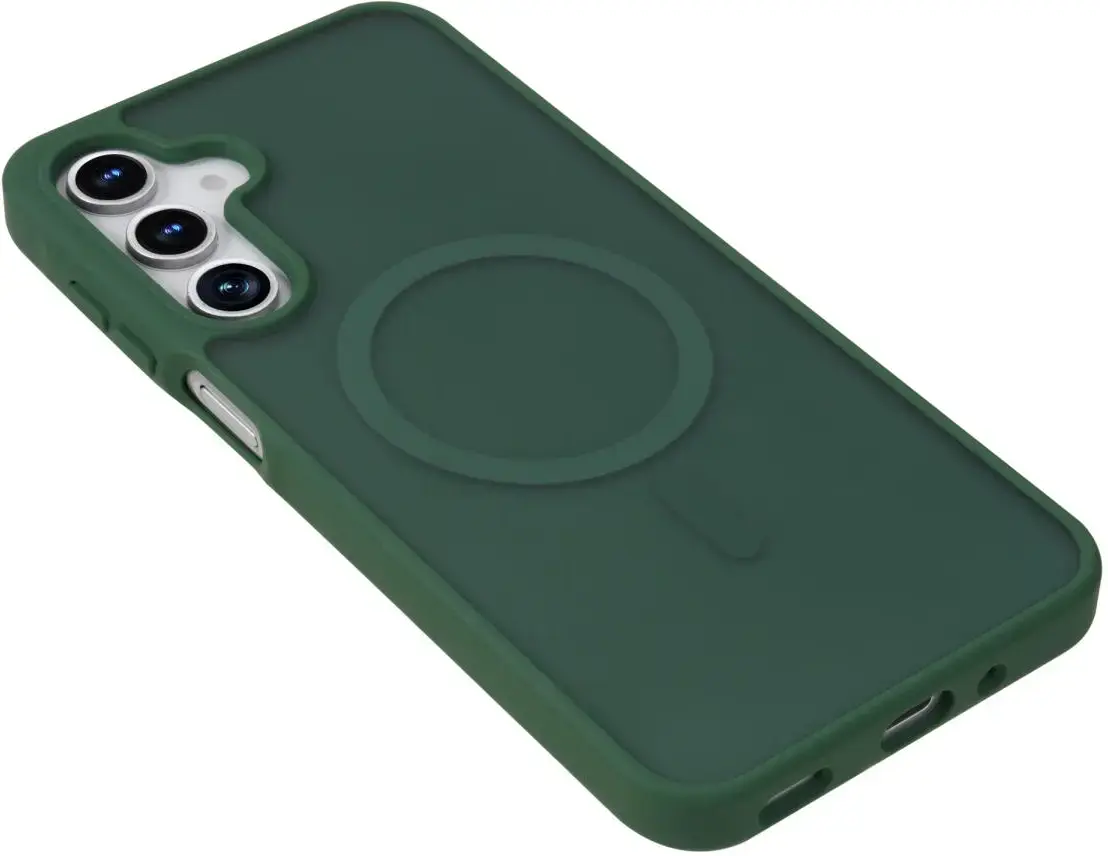 Samsung Galaxy A16 Hoesje met MagSafe Back Cover Matte Groen afbeelding 10