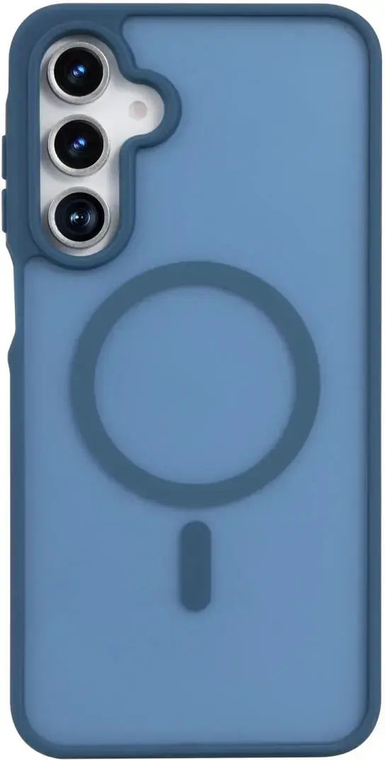 Samsung Galaxy A16 Hoesje met MagSafe Back Cover Matte Blauw afbeelding 2