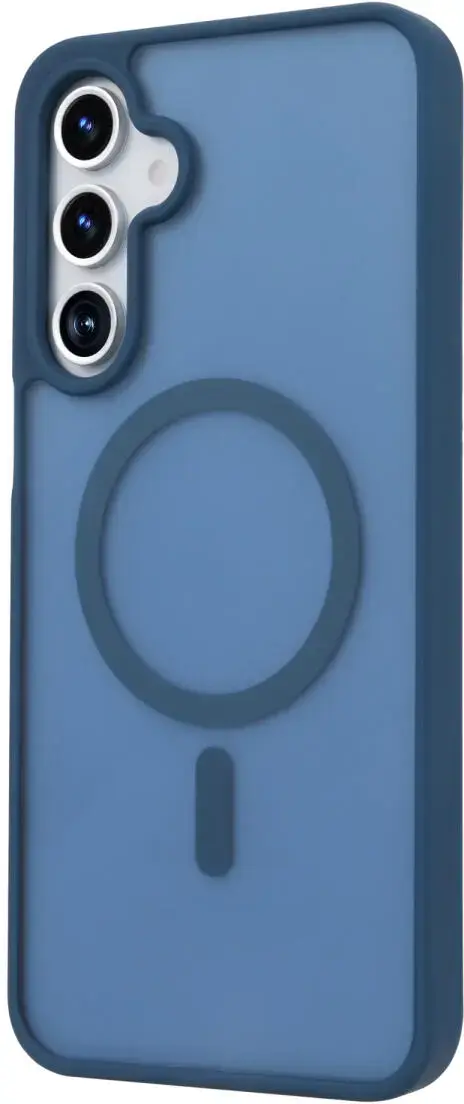 Samsung Galaxy A16 Hoesje met MagSafe Back Cover Matte Blauw afbeelding 7