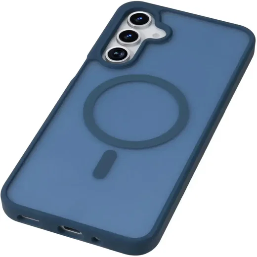 Samsung Galaxy A16 Hoesje met MagSafe Back Cover Matte Blauw afbeelding 9