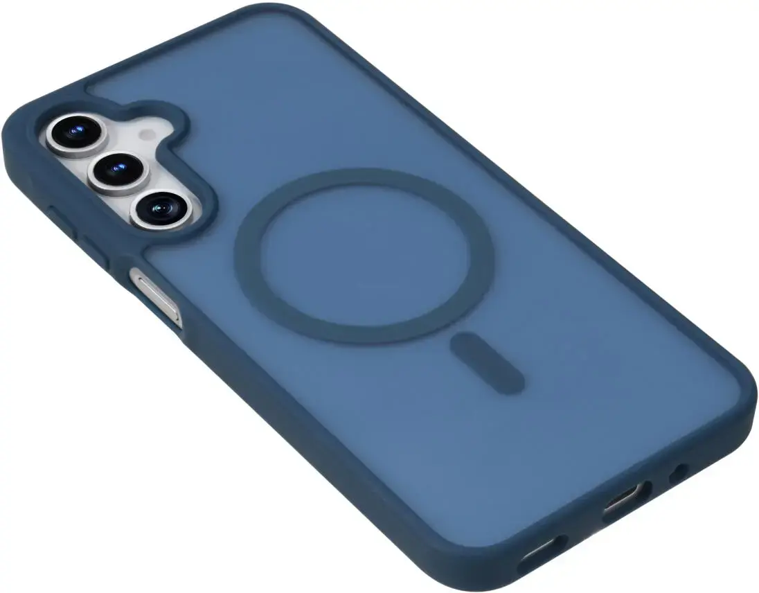 Samsung Galaxy A16 Hoesje met MagSafe Back Cover Matte Blauw afbeelding 10