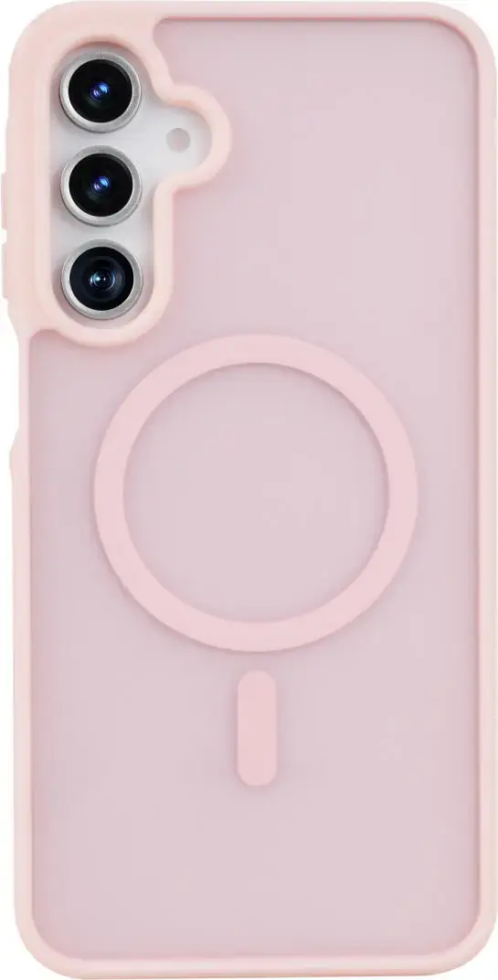 Samsung Galaxy A16 Hoesje met MagSafe Back Cover Matte Roze afbeelding 2