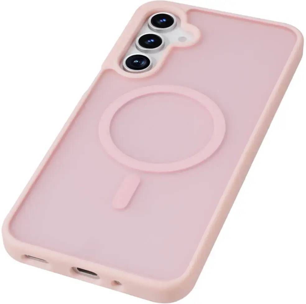 Samsung Galaxy A16 Hoesje met MagSafe Back Cover Matte Roze afbeelding 9
