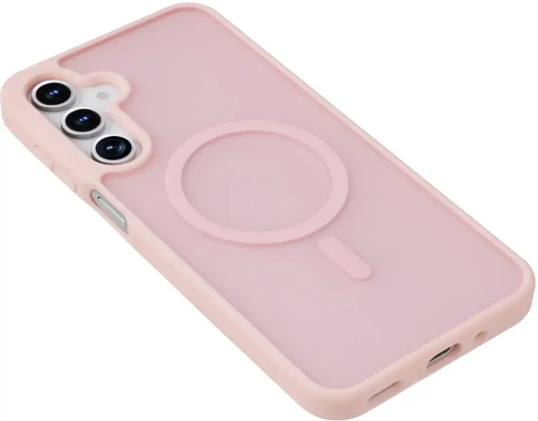 Samsung Galaxy A16 Hoesje met MagSafe Back Cover Matte Roze afbeelding 10