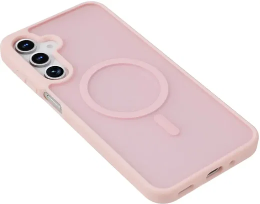 Samsung Galaxy A16 Hoesje met MagSafe Back Cover Matte Roze afbeelding 10