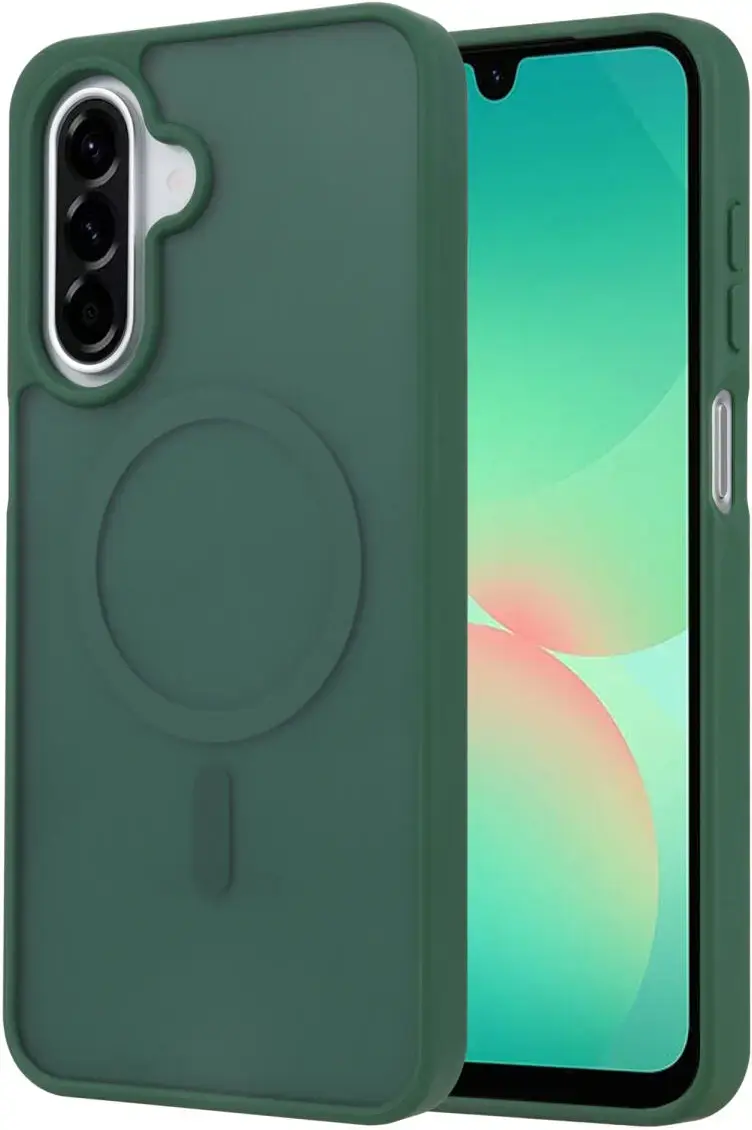 Samsung Galaxy A26 Hoesje met MagSafe Back Cover Matte Groen afbeelding 1