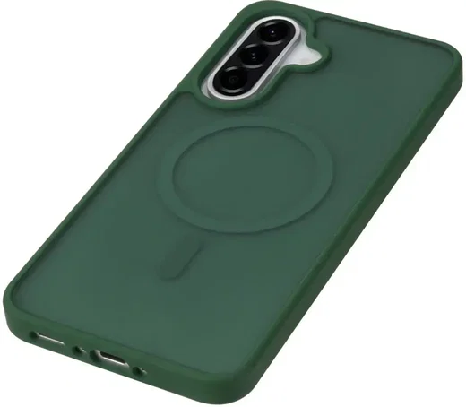 Samsung Galaxy A36 Hoesje met MagSafe Back Cover Matte Groen afbeelding 8