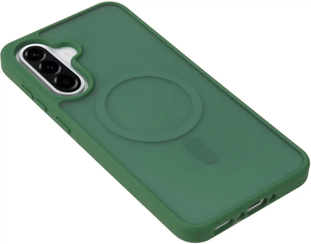 Samsung Galaxy A36 Hoesje met MagSafe Back Cover Matte Groen afbeelding 9