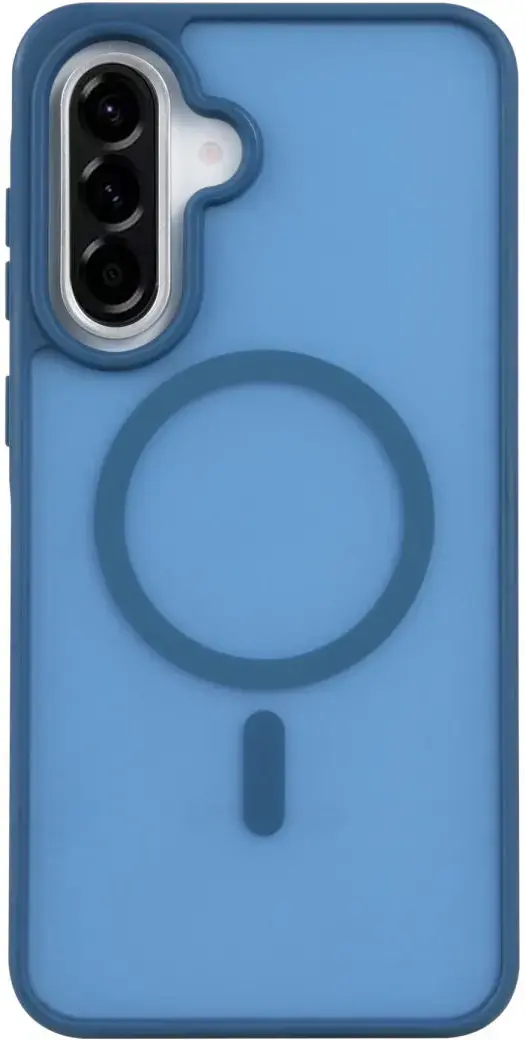 Samsung Galaxy A36 Hoesje met MagSafe Back Cover Matte Blauw afbeelding 2