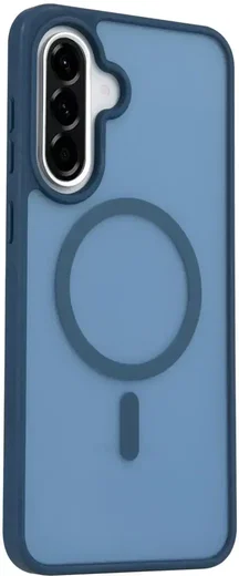 Samsung Galaxy A36 Hoesje met MagSafe Back Cover Matte Blauw afbeelding 5