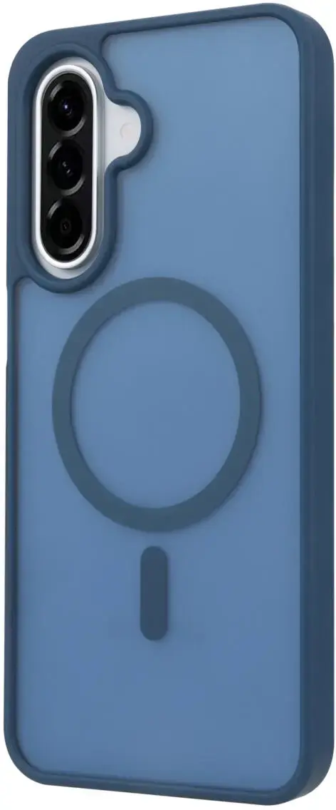 Samsung Galaxy A36 Hoesje met MagSafe Back Cover Matte Blauw afbeelding 6