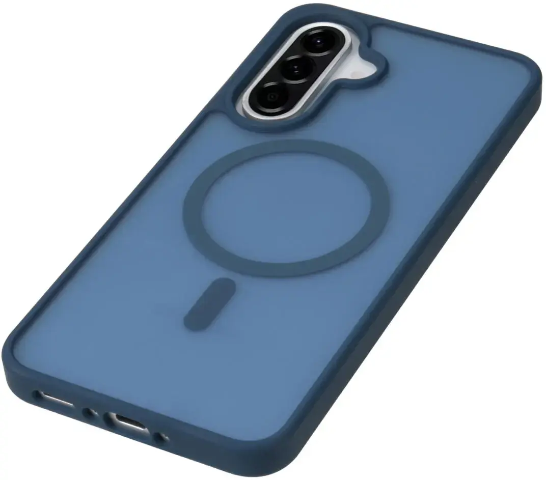 Samsung Galaxy A36 Hoesje met MagSafe Back Cover Matte Blauw afbeelding 8