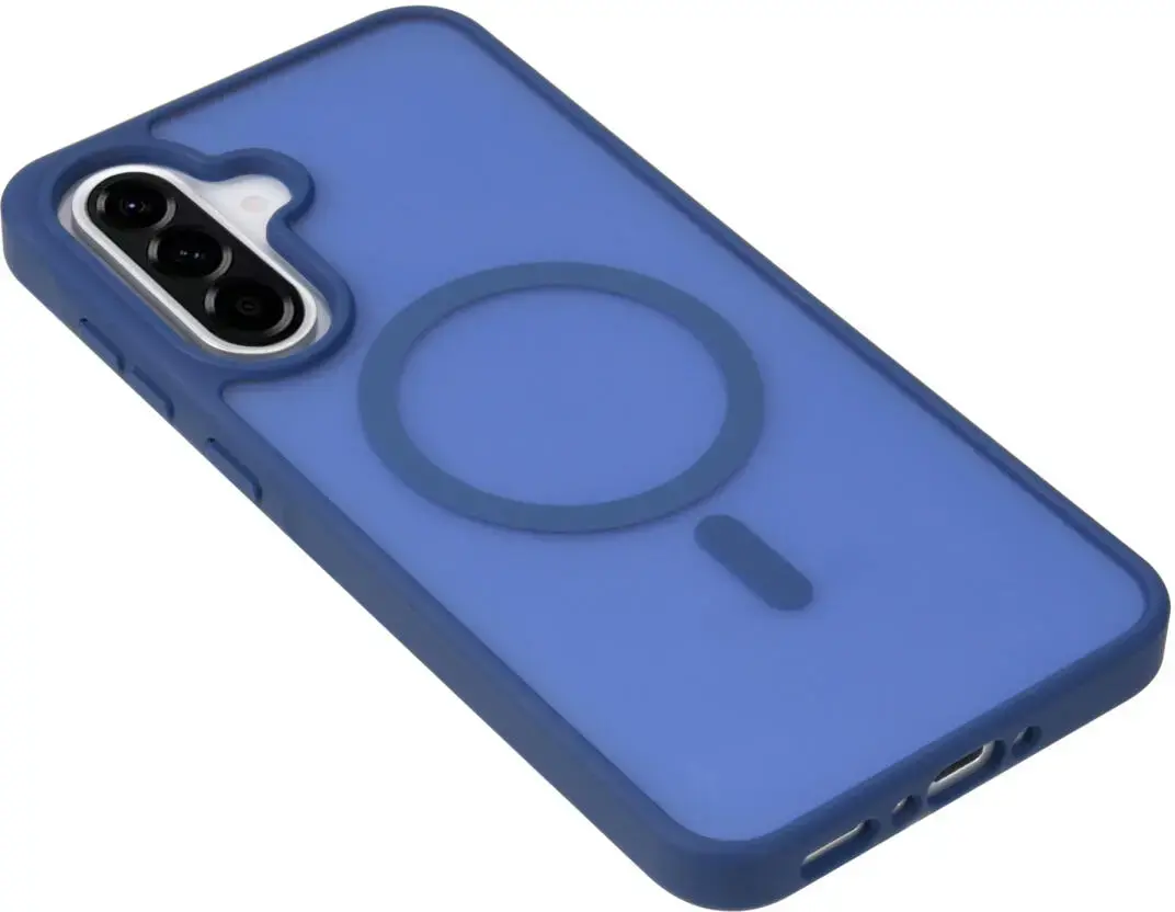 Samsung Galaxy A36 Hoesje met MagSafe Back Cover Matte Blauw afbeelding 9