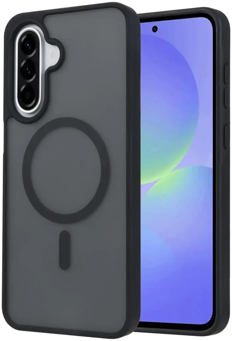 Samsung Galaxy A56 Hoesje met MagSafe Back Cover Matte Zwart afbeelding 1