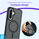 Samsung Galaxy A56 Hoesje met MagSafe Back Cover Matte Zwart afbeelding 7