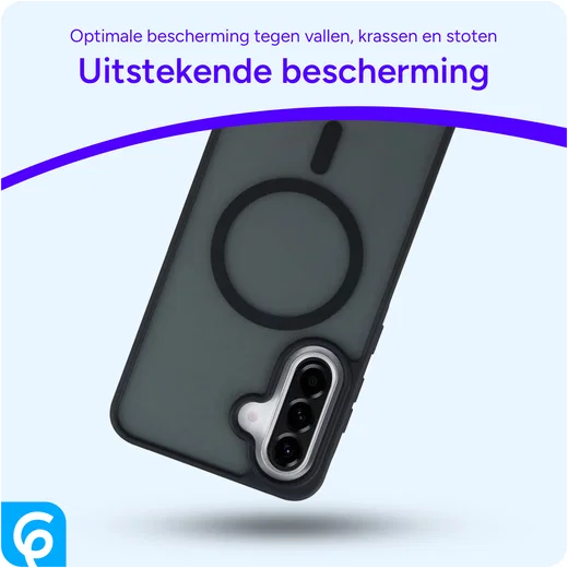 Samsung Galaxy A56 Hoesje met MagSafe Back Cover Matte Zwart afbeelding 2