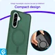 Samsung Galaxy A56 Hybrid Hoesje met MagSafe Back Cover Matte Groen afbeelding 7