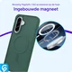 Samsung Galaxy A56 Hybrid Hoesje met MagSafe Back Cover Matte Groen afbeelding 5