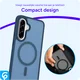 Samsung Galaxy A56 Hoesje met MagSafe Back Cover Matte Blauw afbeelding 7