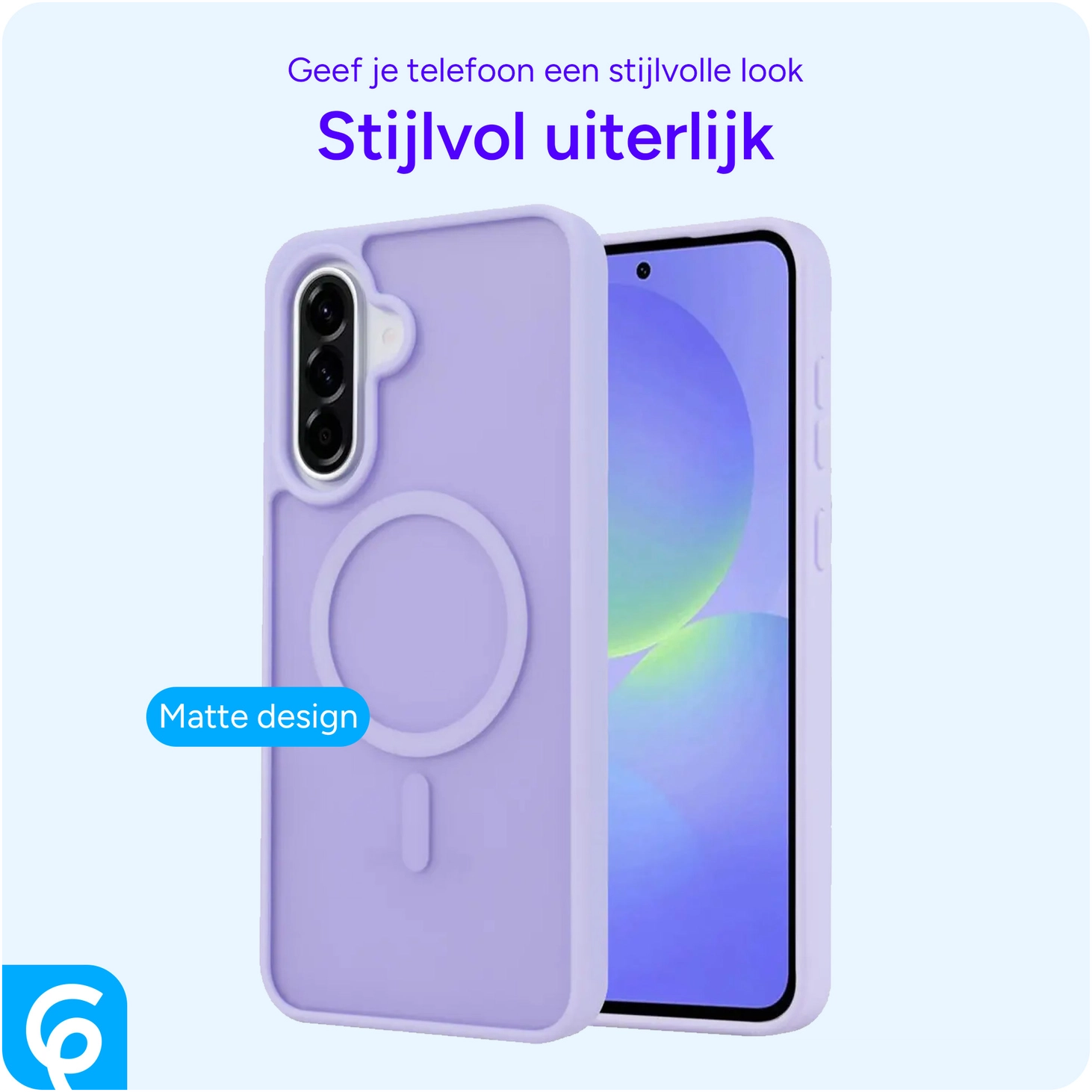 Samsung Galaxy A56 Hoesje met MagSafe Back Cover Matte Paars afbeelding 4