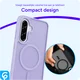 Samsung Galaxy A56 Hoesje met MagSafe Back Cover Matte Paars afbeelding 2