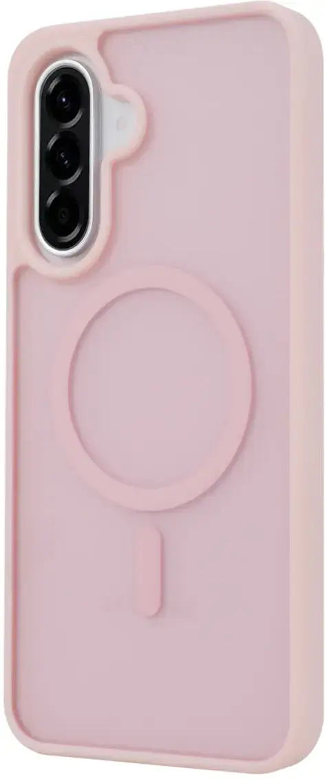Samsung Galaxy A56 Hoesje met MagSafe Back Cover Matte Roze afbeelding 6