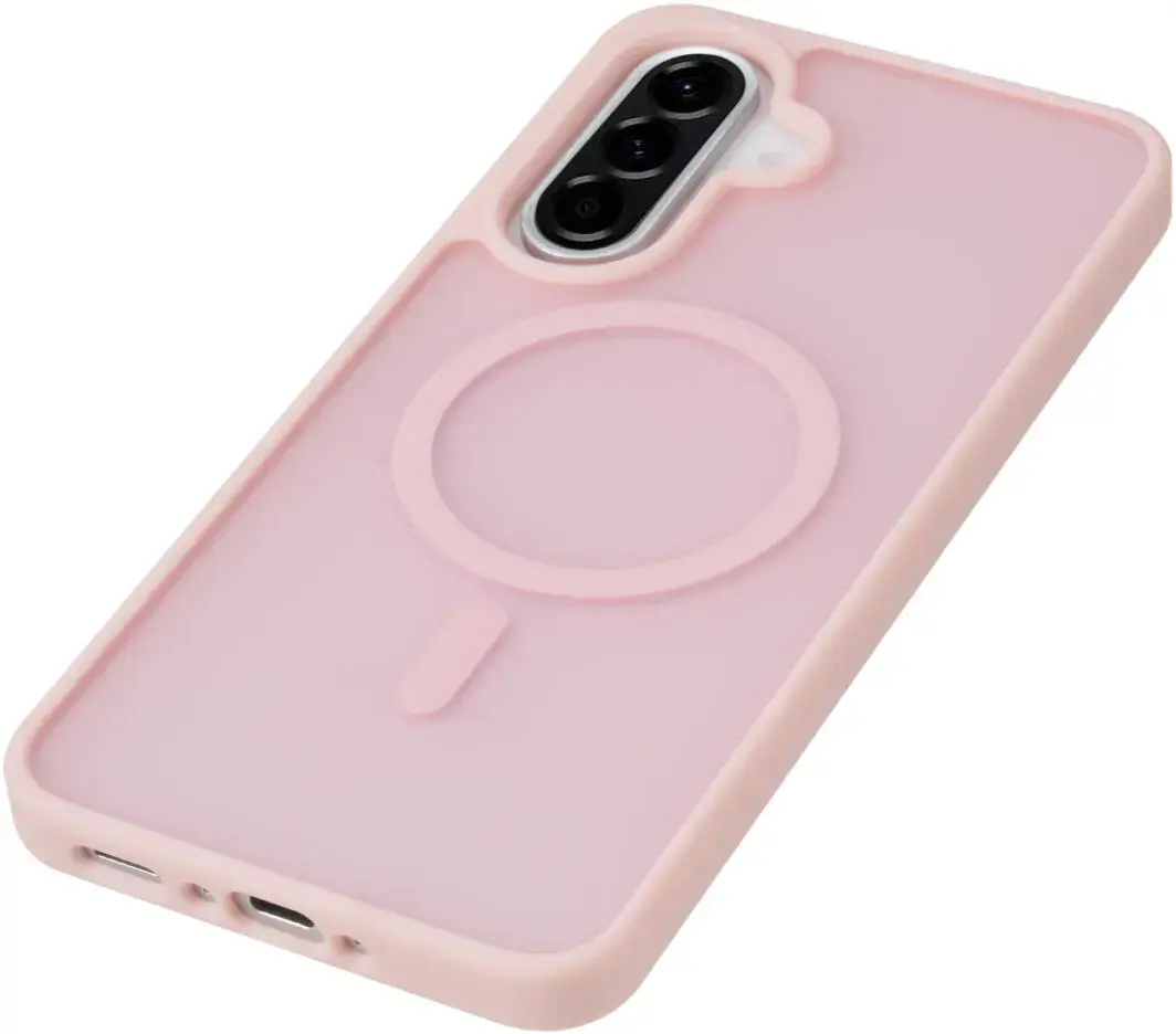 Samsung Galaxy A56 Hoesje met MagSafe Back Cover Matte Roze afbeelding 8