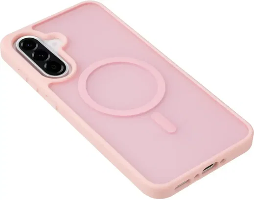 Samsung Galaxy A56 Hoesje met MagSafe Back Cover Matte Roze afbeelding 9