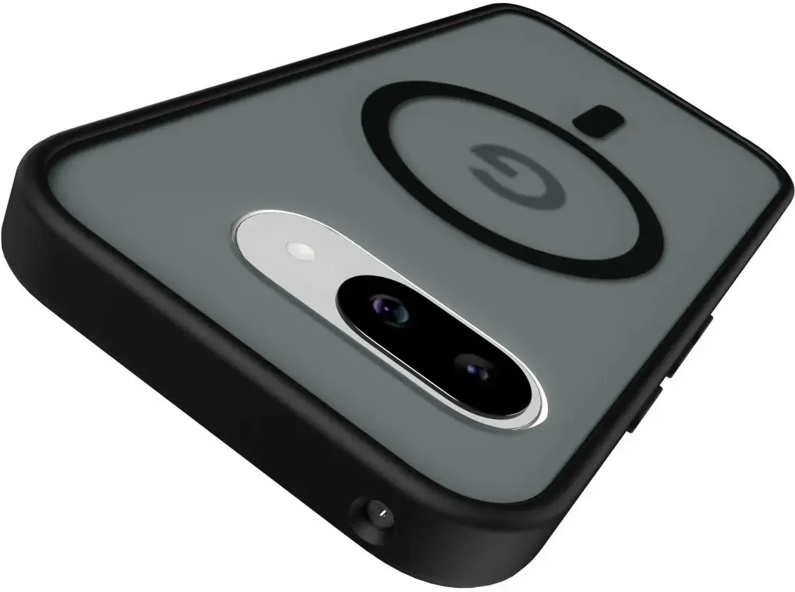 Google Pixel 9a Hoesje met MagSafe Back Cover Matte Zwart afbeelding 8