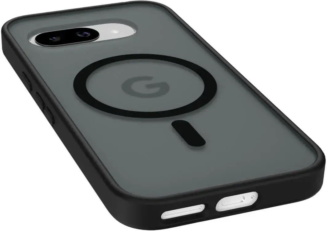 Google Pixel 9a Hoesje met MagSafe Back Cover Matte Zwart afbeelding 9