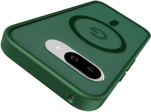 Google Pixel 9a Hoesje met MagSafe Back Cover Matte Groen afbeelding 6