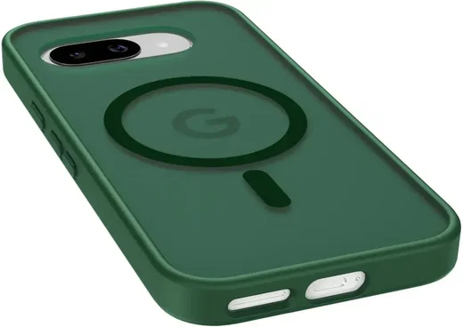 Google Pixel 9a Hoesje met MagSafe Back Cover Matte Groen afbeelding 10