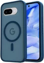 Google Pixel 9a Hoesje met MagSafe Back Cover Matte Blauw
