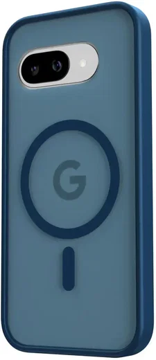 Google Pixel 9a Hoesje met MagSafe Back Cover Matte Blauw afbeelding 4