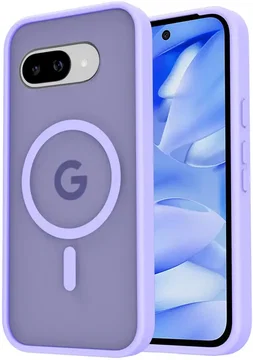 Google Pixel 9a Hoesje met MagSafe Back Cover Matte Paars